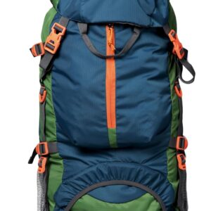 F Gear Hunter Blue 75L Large Trekking Backpack with Rain Cover